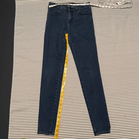 J Brand Dark Wash Jeans Sophia Mid Rise- 2 - Picture 4 of 6